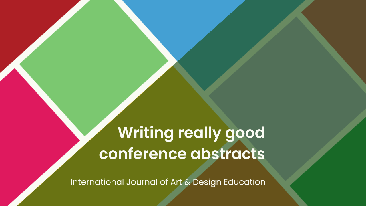 Writing really good conference abstracts